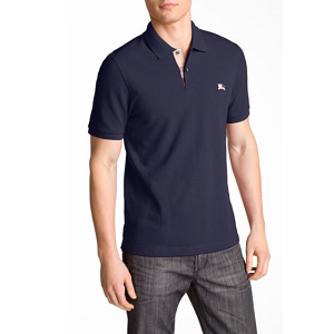 Modern Fit Piqué Polo - Dark Navy